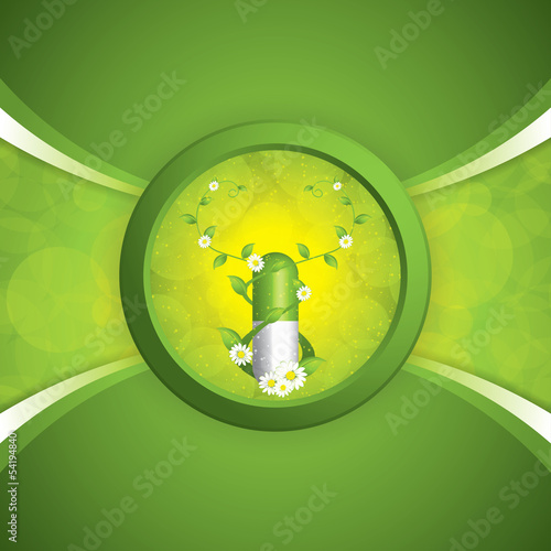 Vector: Alternative medication concept Alternative medication concept