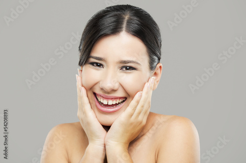 Photo: Asian woman laughing Asian woman laughing