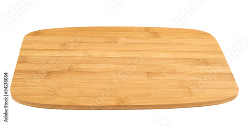 Photo: Cutting wooden board isolated Cutting wooden board isolated
