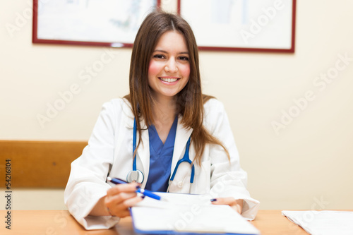Photo: Doctor in her studio Doctor in her studio