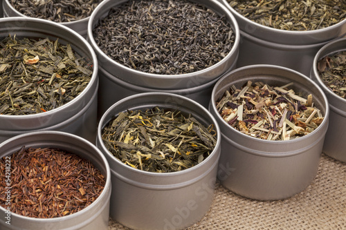 Photo: green, black and red tea green, black and red tea