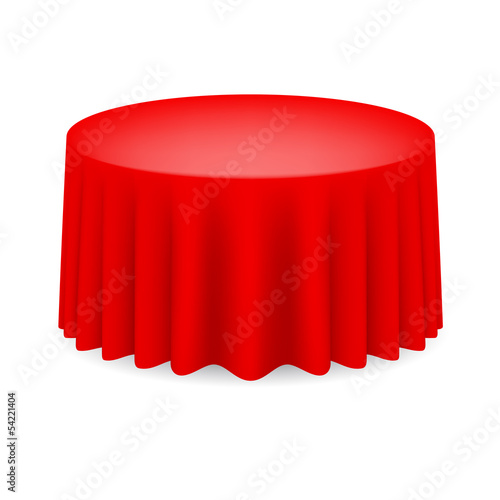 Vector: Red Dining table Red Dining table