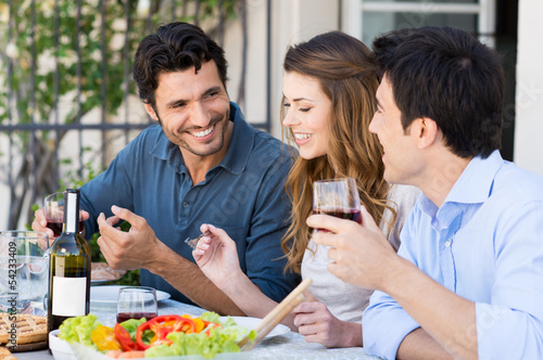 Photo: Group Of Friends Having Lunch Group Of Friends Having Lunch