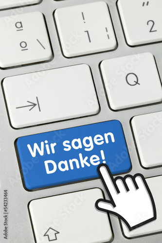 Photo: Wir sagen Danke! Tastatur Wir sagen Danke! Tastatur