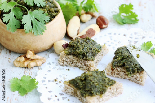 Photo: Canapes of greens Canapes of greens