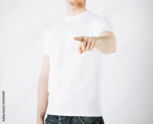 Photo: man pointing his finger at you man pointing his finger at you