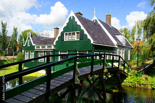 Photo: Typical Dutch houses. Zaandam, Holland Typical Dutch houses. Zaandam, Holland