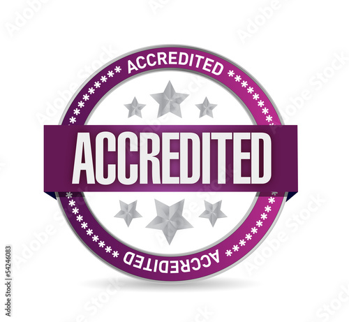 Illustration: accredited seal stamp illustration design accredited seal stamp illustration design