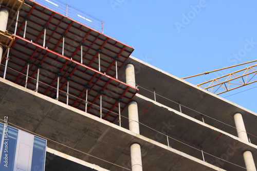 Photo: construction site with blue sky construction site with blue sky