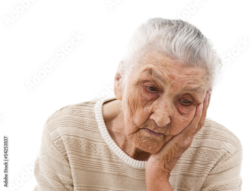 Photo: sad old lady sad old lady