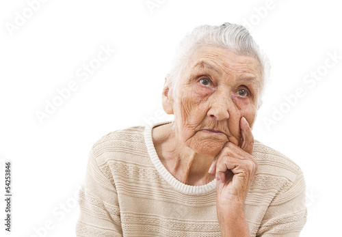 Photo: thoughtful lady thoughtful lady