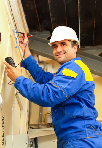 Photo: man electrician man electrician