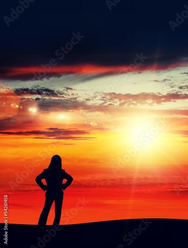 Photo: sunlight businesswoman sunlight businesswoman