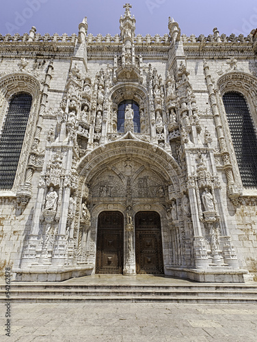 Photo: Ornate portal of Jeronimos Monastery, Lisbon Ornate portal of Jeronimos Monastery, Lisbon