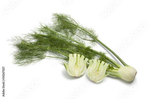 Photo: Whole and half fennel bulb Whole and half fennel bulb