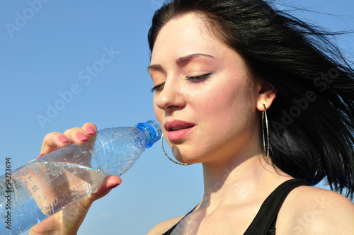 Photo: thirsty young woman thirsty young woman