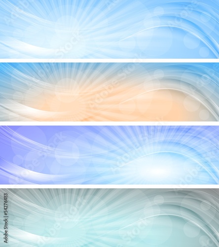 Vector: Abstract vector sky banners. Abstract vector sky banners.
