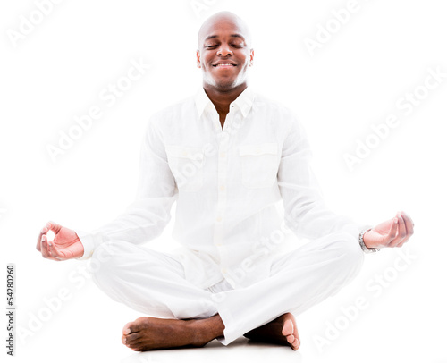 Photo: Man doing yoga Man doing yoga