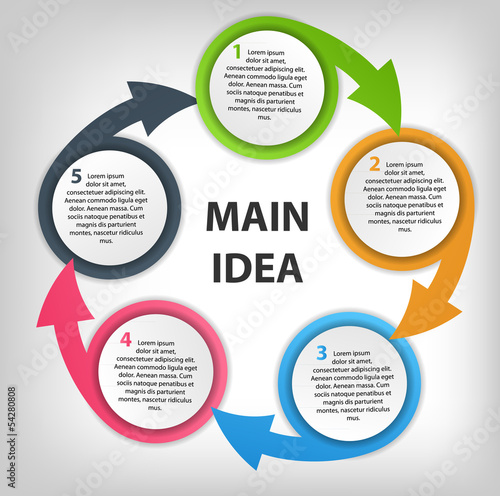 Vector: Infographic business template vector illustration Infographic business template vector illustration
