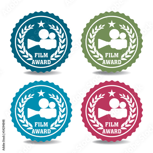 Vector: Film award stickers Film award stickers