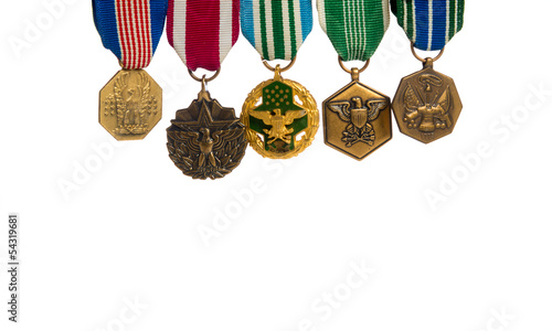 Photo: Row of military medals Row of military medals