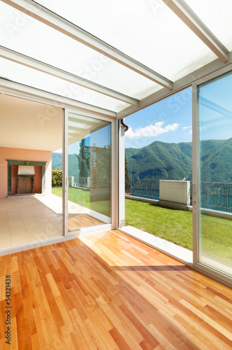 Photo: Interior apartment with garden, veranda Interior apartment with garden, veranda