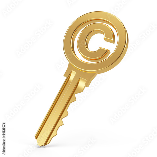 Illustration: copyright key copyright key