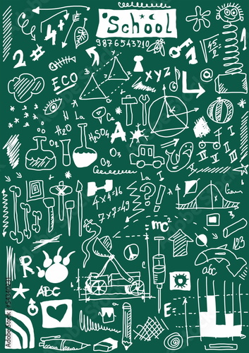 Illustration: School Doodle texture School Doodle texture