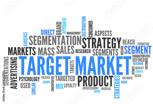 Vector: Target Market (tag cloud) Target Market (tag cloud)