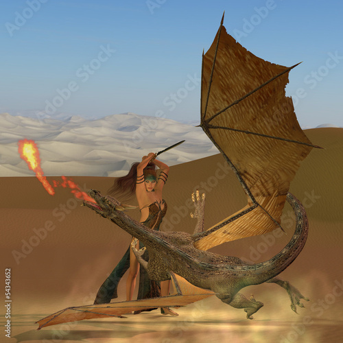 Illustration: Blackthorn Warrior Kills Dragon Blackthorn Warrior Kills Dragon