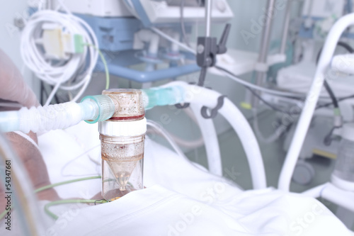 Photo: in the ICU in the ICU