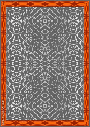 Vector: Painting with monograms. Painting with monograms.