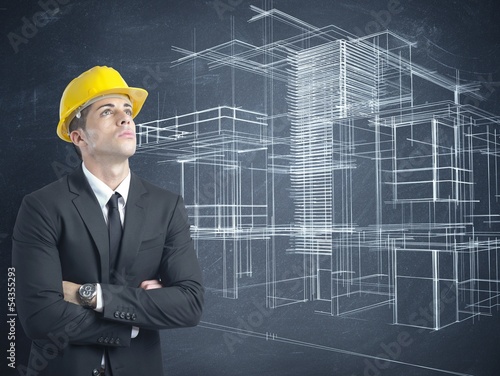 Photo: Architect and project of modern buildings Architect and project of modern buildings