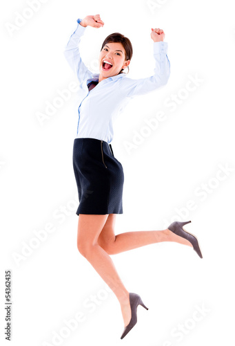 Photo: Excited business woman Excited business woman
