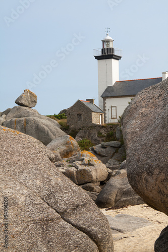 Photo: Le phare de portusval à Brignogan Le phare de portusval à Brignogan