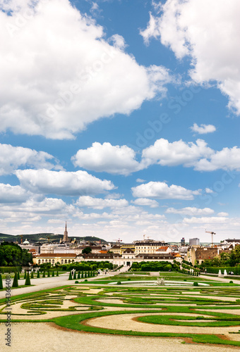 Photo: Schoenbrunn Park, view over Vienna Schoenbrunn Park, view over Vienna