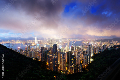 Photo: Hong Kong island from Victoria's Peak Hong Kong island from Victoria's Peak