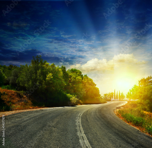 Photo: The road in the mountains The road in the mountains