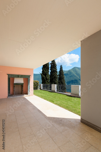 Photo: Interior apartment with garden, view from veranda Interior apartment with garden, view from veranda