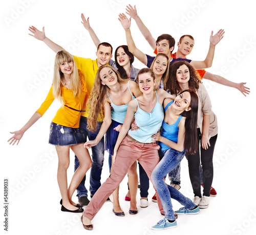 Photo: Group sport fan cheer for. Group sport fan cheer for.