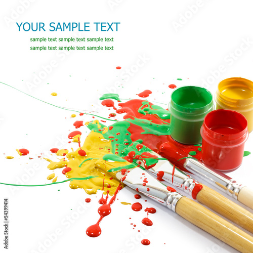 Photo: Paints and brushes Paints and brushes