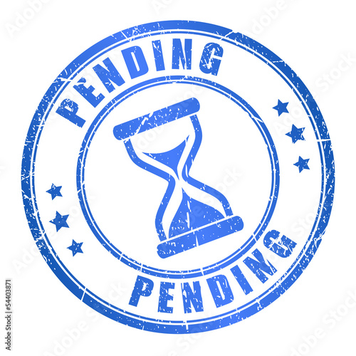 Vector: Vector pending ink stamp Vector pending ink stamp