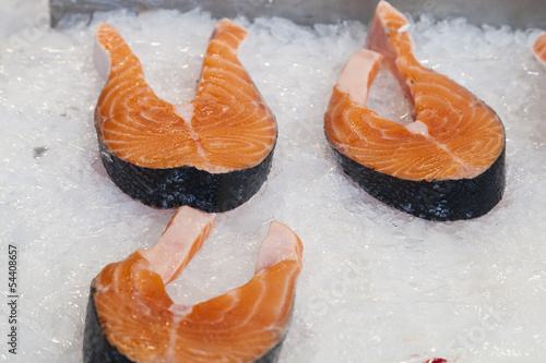 Photo: Fresh salmon , fish market Fresh salmon , fish market