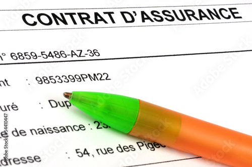 Photo: Le contrat d'assurance Le contrat d'assurance