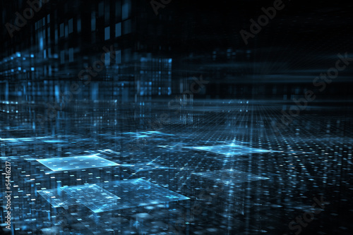Illustration: Abstract business science or technology background Abstract business science or technology background