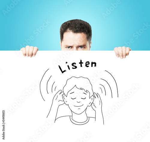 Photo: listen concept listen concept