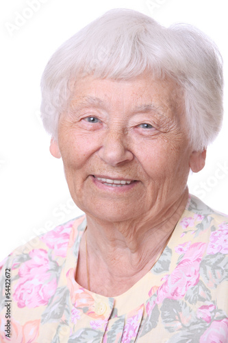 Photo: Happy Senior woman portrait Happy Senior woman portrait
