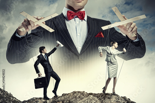 Photo: Businessman puppeteer Businessman puppeteer