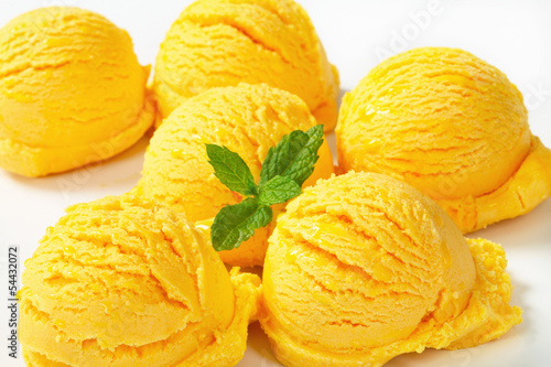 Photo: Yellow ice cream Yellow ice cream
