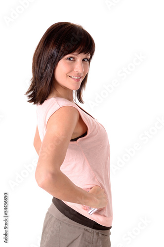 Photo: Junge Frau mit Handy Junge Frau mit Handy